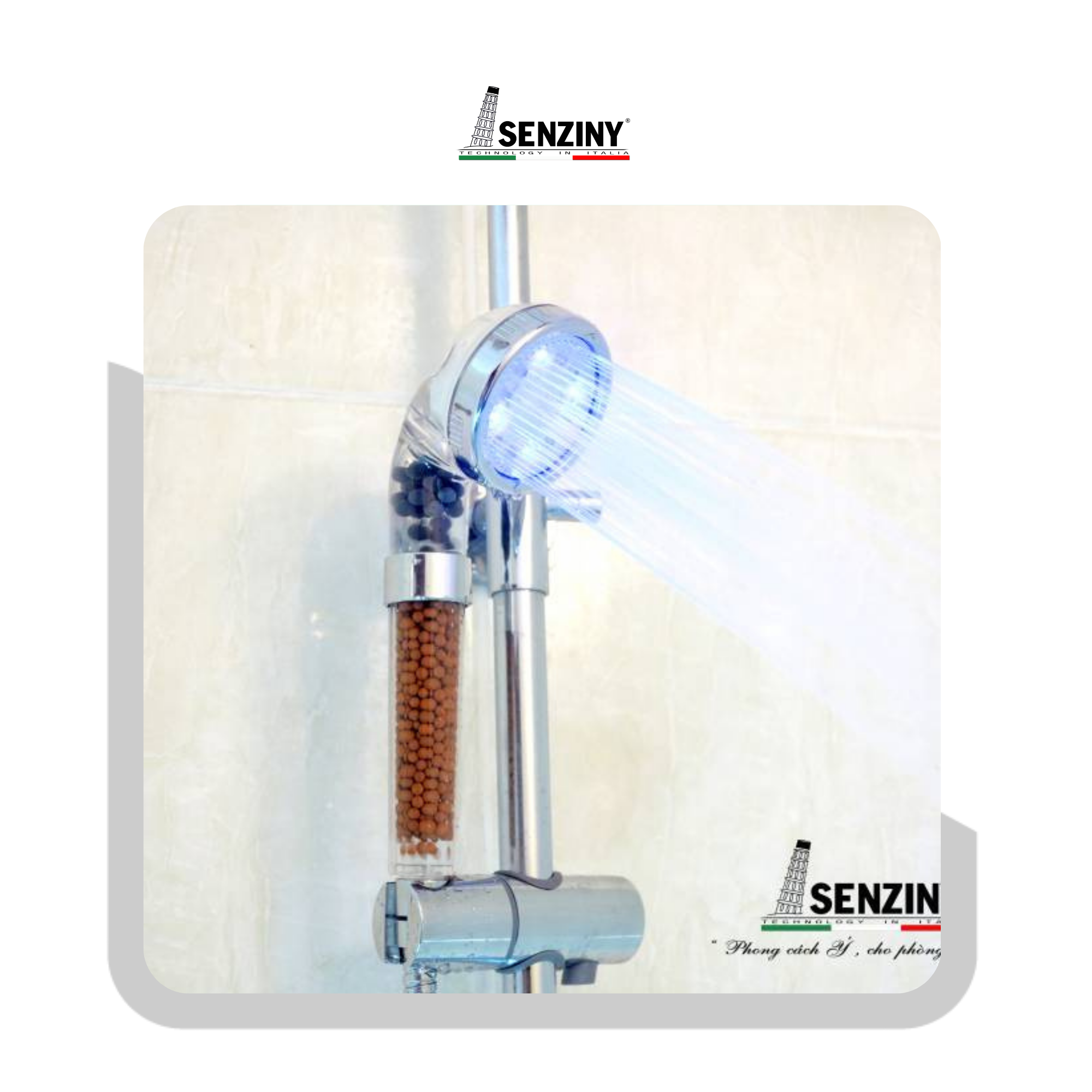 Tất Tần Tật Sự Thật Thú Vị Của Vòi Sen Đổi Màu Senziny 3 Sen tắm thông minh được tích hợp hệ thống đèn LED cảm biến nhiệt độ