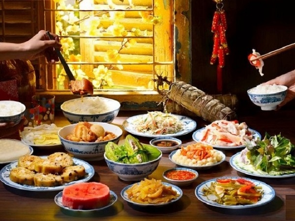 Mâm cơm tất niên miền Nam