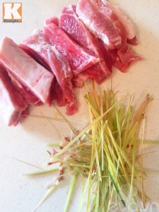 Nguyên liệu làm món sườn rang muối