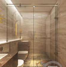 Phòng tắm kính được làm sạch