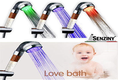 Vòi hoa sen đèn LED cảm biến nhiệt bộ