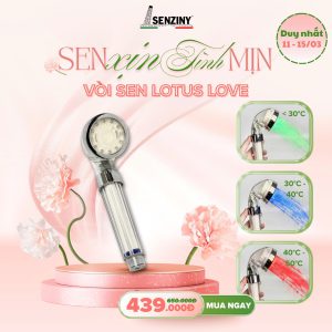 Vòi sen đổi màu Lotus
