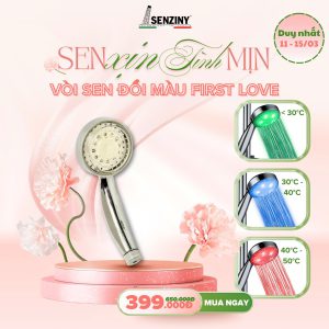 Vòi sen đổi màu First Love - Khơi nguồn cảm hứng từ những rung động đầu tiên